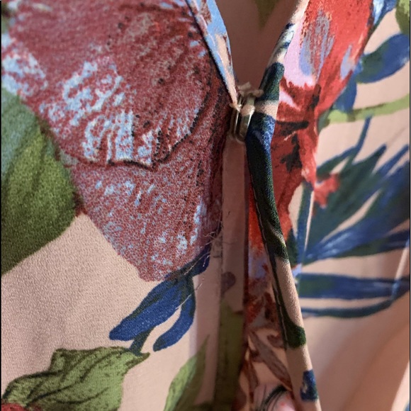 Mauve Floral Print Sleeveless Romper Maxi Style - Picture 11 of 16